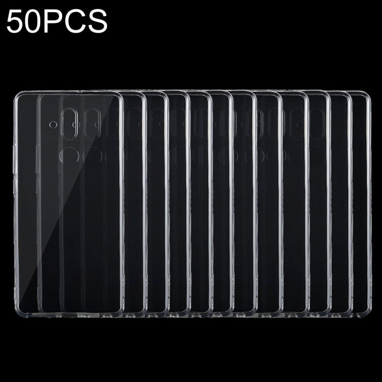50PCS 0.75mm Transparent TPU Case for Huawei Mate 20 Lite / Maimang 7