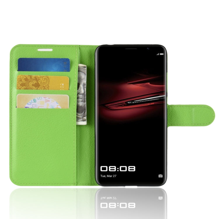 For Huawei Mate RS Porsche Design Litchi Texture Horizontal Flip Leather Case with Holder & Card Slots & Wallet