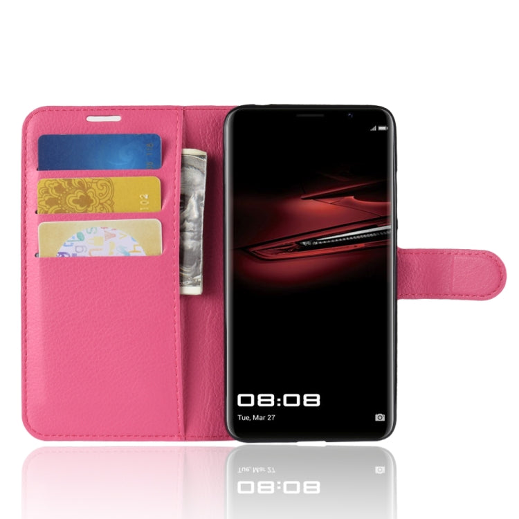 For Huawei Mate RS Porsche Design Litchi Texture Horizontal Flip Leather Case with Holder & Card Slots & Wallet