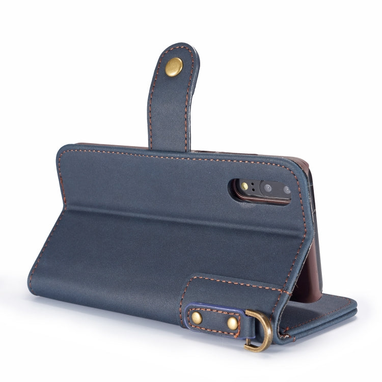 Cowhide Texture Horizontal Flip Leather Case for Huawei P20 Pro, with Holder & Card Slots & Wallet & Sling