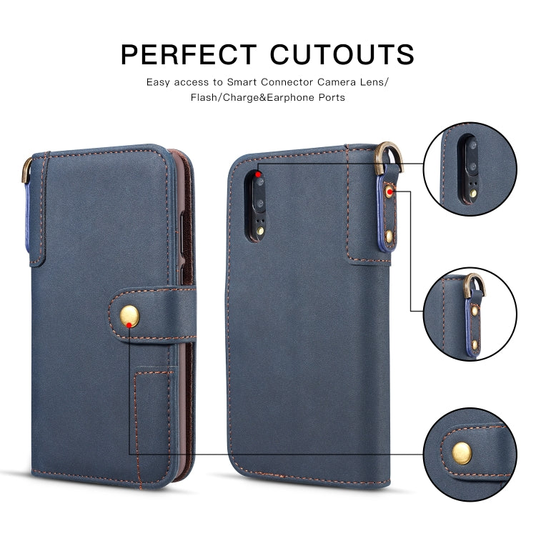 Cowhide Texture Horizontal Flip Leather Case for Huawei P20 Pro, with Holder & Card Slots & Wallet & Sling