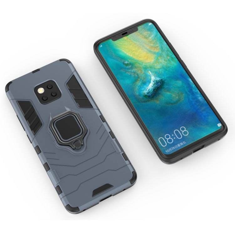 PC + TPU Shockproof Protective Case for Huawei Mate 20 Pro, with Magnetic Ring Holder