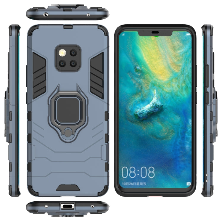 PC + TPU Shockproof Protective Case for Huawei Mate 20 Pro, with Magnetic Ring Holder