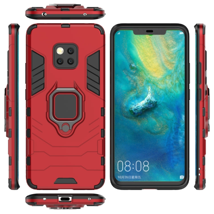 PC + TPU Shockproof Protective Case for Huawei Mate 20 Pro, with Magnetic Ring Holder