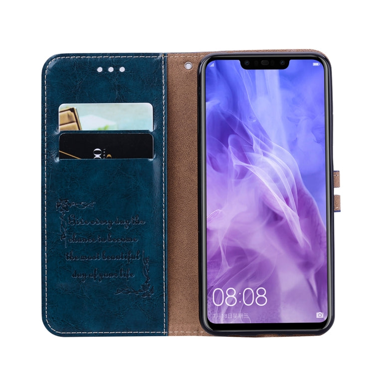 Business Style Oil Wax Texture Horizontal Flip Leather Case for Huawei Nova 3i & P smart Plus, with Holder & Card Slots & Wallet
