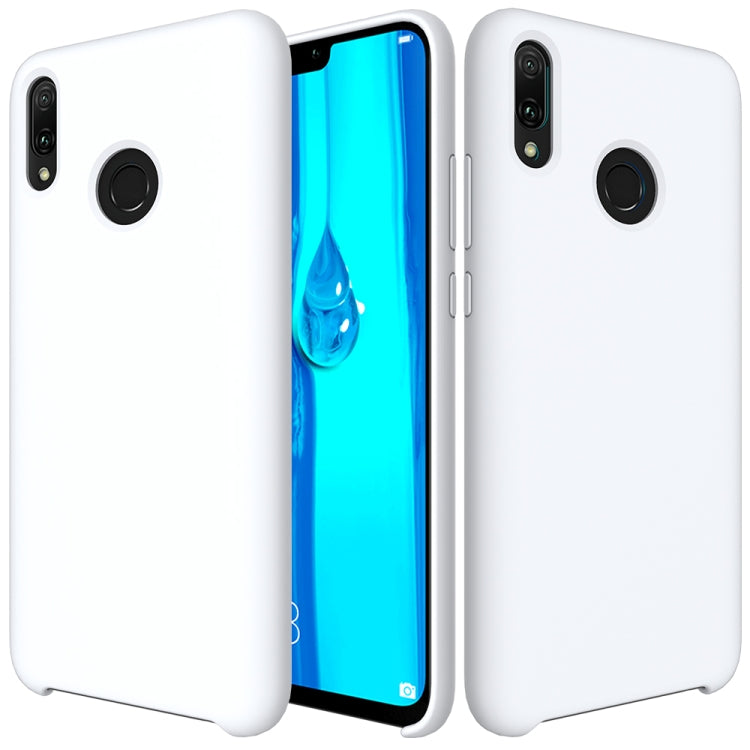 Solid Color Liquid Silicone Dropproof Protective Case for Huawei Y9(2019)