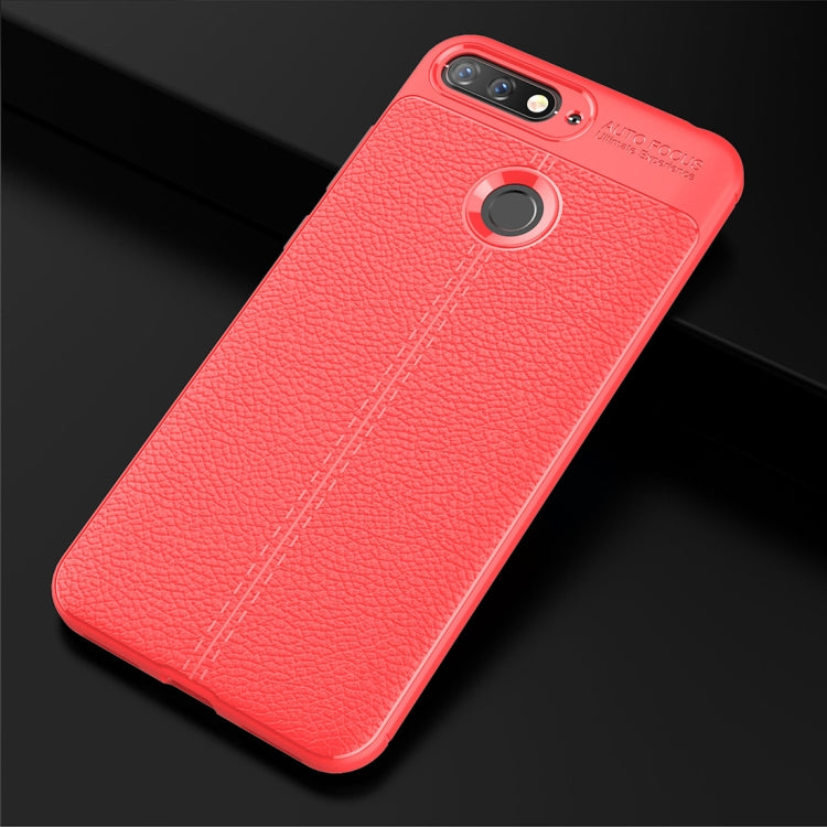For Huawei Honor 7A / Y6 (2018) Litchi Texture Soft TPU Protective Case
