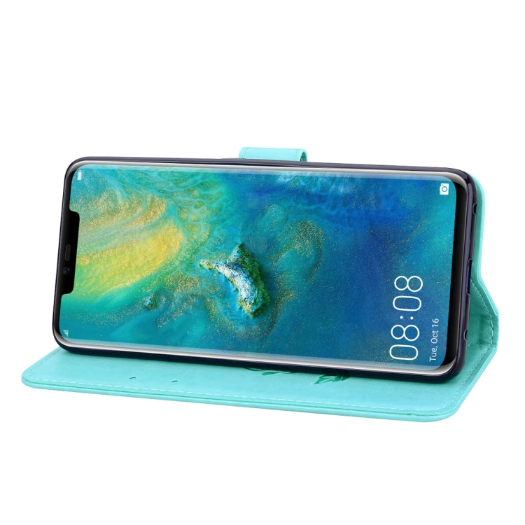 Rose Embossed Horizontal Flip PU Leather Case for Huawei Mate 20 Pro, with Holder & Card Slots & Wallet