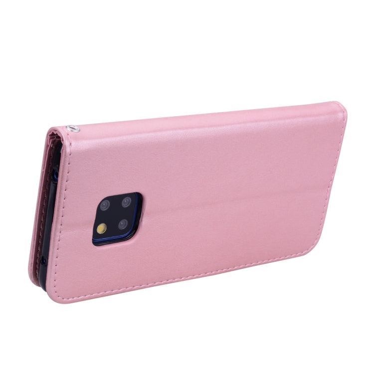 Rose Embossed Horizontal Flip PU Leather Case for Huawei Mate 20 Pro, with Holder & Card Slots & Wallet
