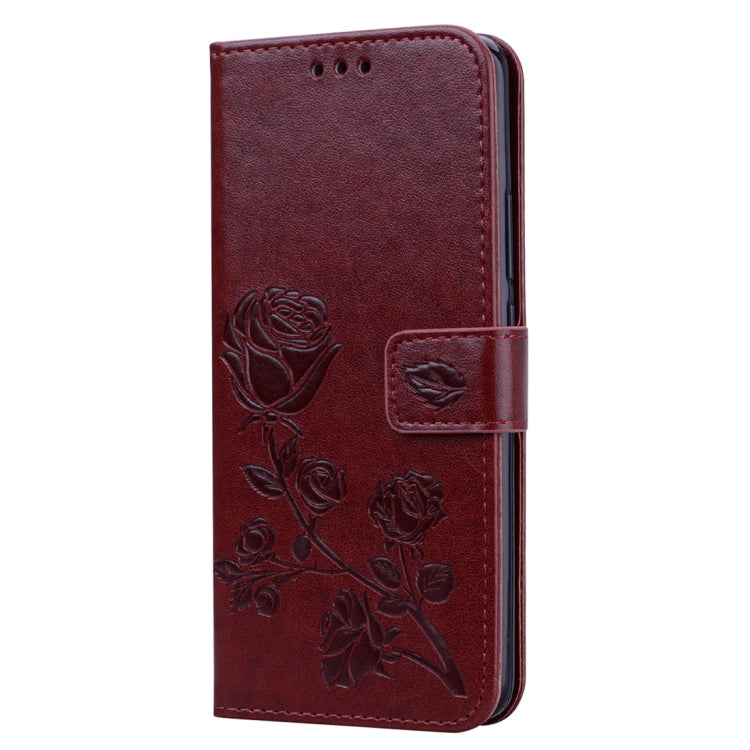 Rose Embossed Horizontal Flip PU Leather Case for Huawei Mate 20 Pro, with Holder & Card Slots & Wallet
