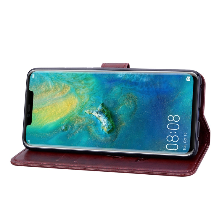 Rose Embossed Horizontal Flip PU Leather Case for Huawei Mate 20 Pro, with Holder & Card Slots & Wallet