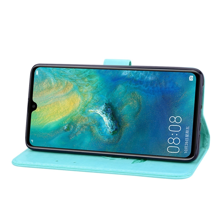 Rose Embossed Horizontal Flip PU Leather Case for Huawei Mate 20, with Holder & Card Slots & Wallet