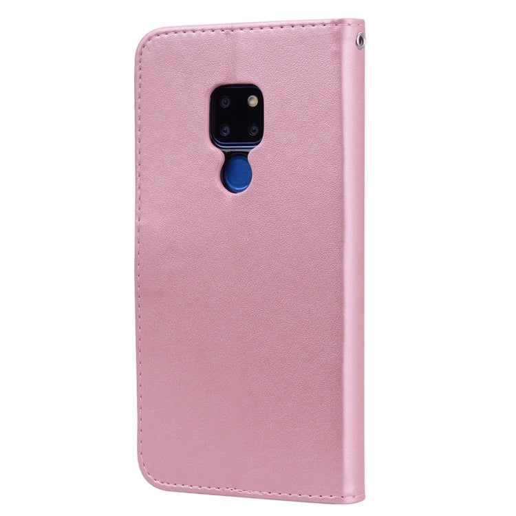 Rose Embossed Horizontal Flip PU Leather Case for Huawei Mate 20, with Holder & Card Slots & Wallet