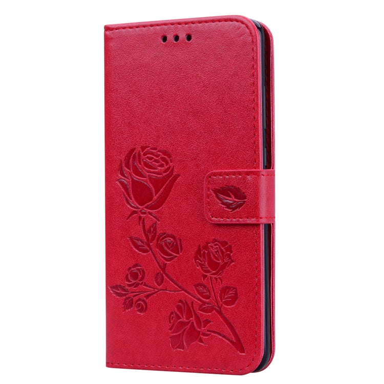Rose Embossed Horizontal Flip PU Leather Case for Huawei Mate 20, with Holder & Card Slots & Wallet