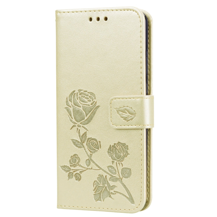 Rose Embossed Horizontal Flip PU Leather Case for Huawei P20, with Holder & Card Slots & Wallet