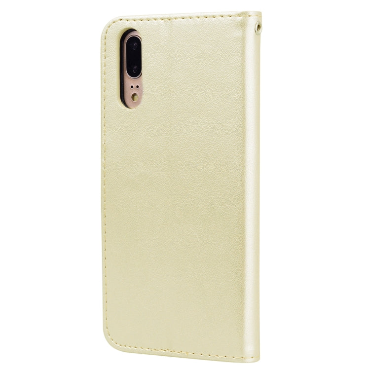 Rose Embossed Horizontal Flip PU Leather Case for Huawei P20, with Holder & Card Slots & Wallet