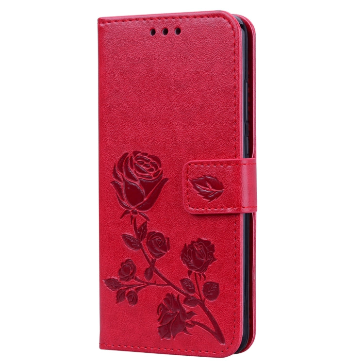 Rose Embossed Horizontal Flip PU Leather Case for Huawei P20, with Holder & Card Slots & Wallet