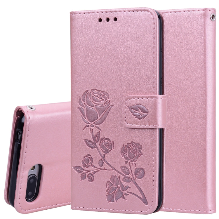 Rose Embossed Horizontal Flip PU Leather Case for Huawei Honor 10 Lite, with Holder & Card Slots & Wallet