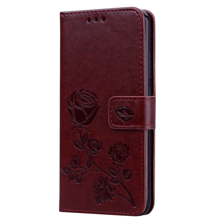 Rose Embossed Horizontal Flip PU Leather Case for Huawei Honor 10 Lite, with Holder & Card Slots & Wallet