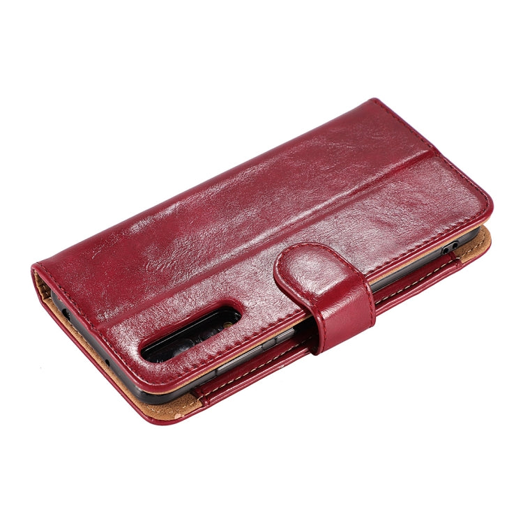 Crazy Horse Texture Horizontal Flip Detachable Zipper Leather Case for Huawei P20, with Card Slot & & Wallet & Photo Frame & Lanyard