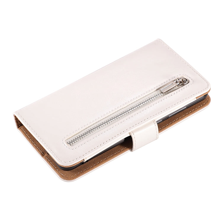 Crazy Horse Texture Horizontal Flip Detachable Zipper Leather Case for Huawei P20, with Card Slot & & Wallet & Photo Frame & Lanyard