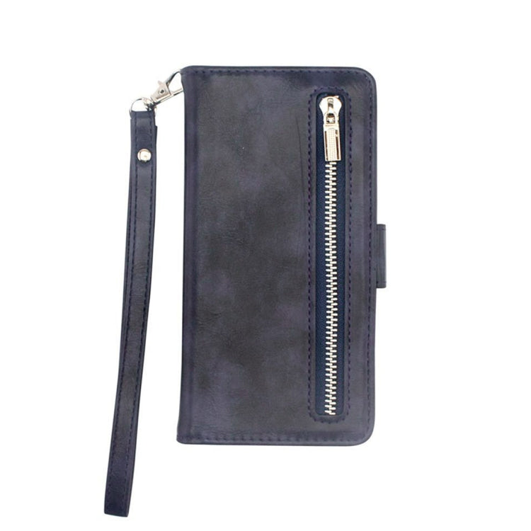 Crazy Horse Texture Horizontal Flip Detachable Zipper Leather Case for Huawei P20 Lite / Nova 3e, with Card Slot & & Wallet & Photo Frame & Lanyard