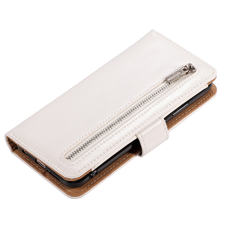 Crazy Horse Texture Horizontal Flip Detachable Zipper Leather Case for Huawei P20 Lite / Nova 3e, with Card Slot & & Wallet & Photo Frame & Lanyard