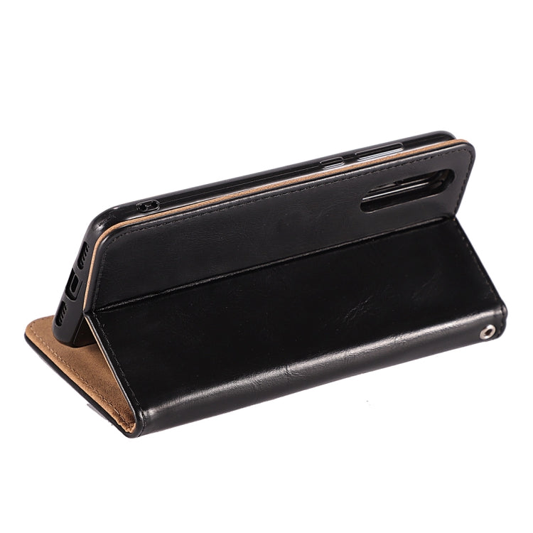 Crazy Horse Texture Horizontal Flip Detachable Zipper Leather Case for Huawei P20 Pro, with Card Slot & & Wallet & Photo Frame & Lanyard