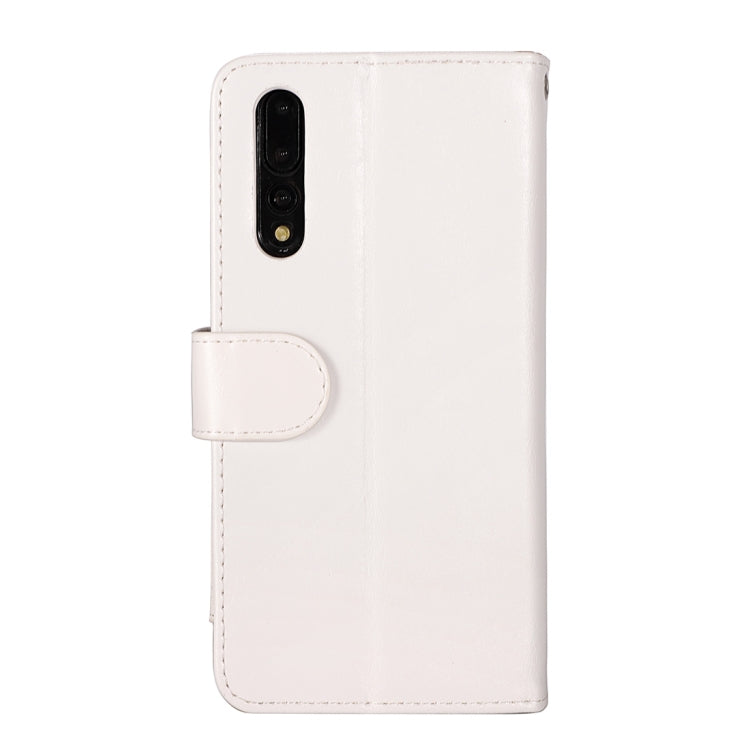 Crazy Horse Texture Horizontal Flip Detachable Zipper Leather Case for Huawei P20 Pro, with Card Slot & & Wallet & Photo Frame & Lanyard