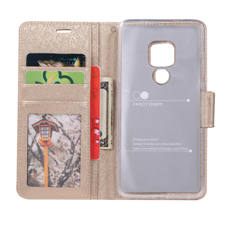 Silk Texture Horizontal Flip Leather Case for Huawei Mate 20, with Holder & Card slots & Wallet & Photo Frame