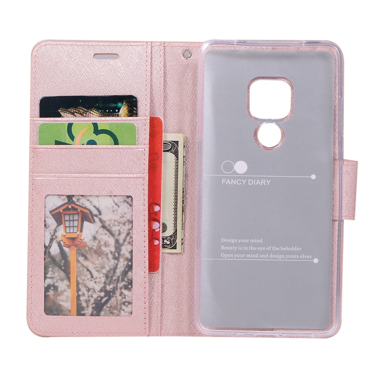 Silk Texture Horizontal Flip Leather Case for Huawei Mate 20, with Holder & Card slots & Wallet & Photo Frame