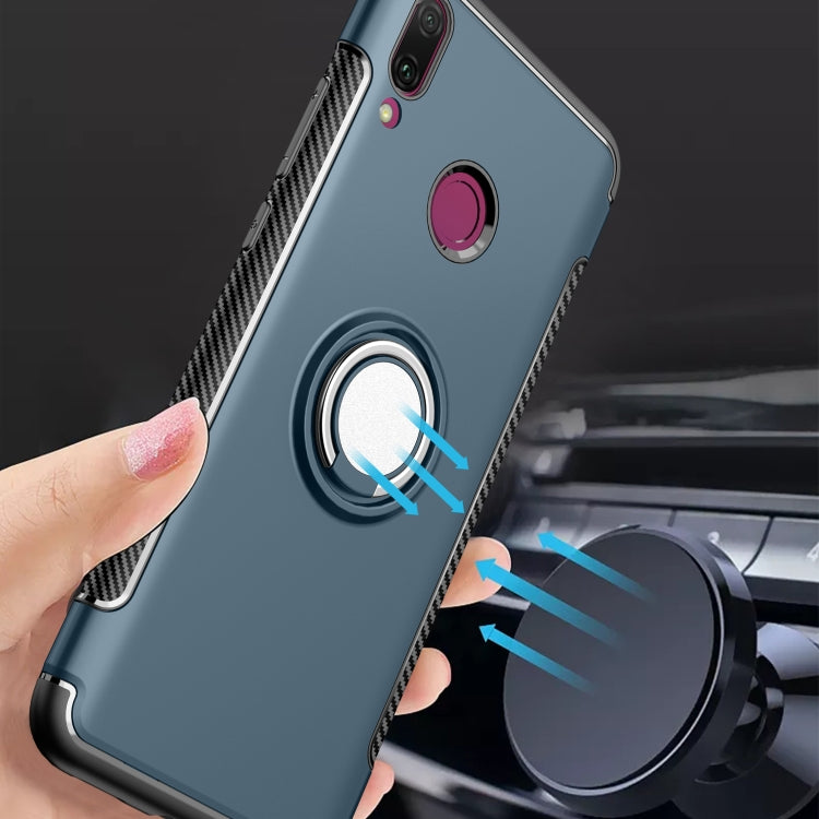 Magnetic 360 Degree Rotation Ring Holder Armor Protective Case for Huawei Y9 (2019)
