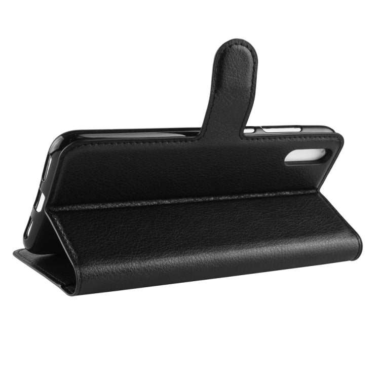 Litchi Texture Horizontal Flip Leather Case for Huawei Enjoy 9 / Y7 prime (2019) / Y7 Pro (2019), with Wallet & Holder & Card Slots