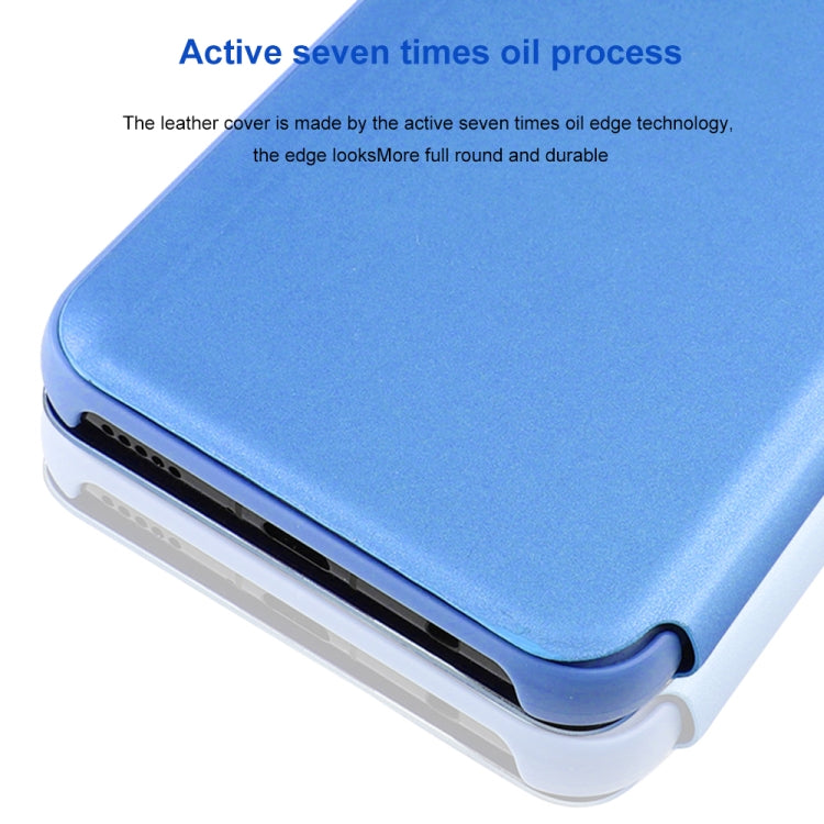 Mirror Clear View Horizontal Flip PU Smart Leather Case for Huawei Mate 20 Lite, with Holder