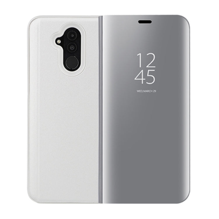 Mirror Clear View Horizontal Flip PU Smart Leather Case for Huawei Mate 20 Lite, with Holder
