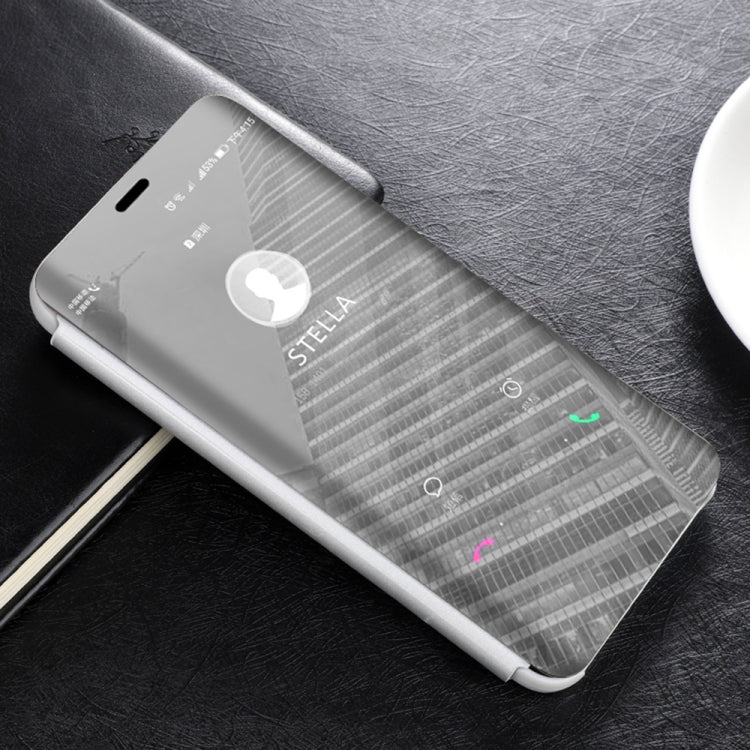 Mirror Clear View Horizontal Flip PU Smart Leather Case for Huawei Mate 20 Lite, with Holder