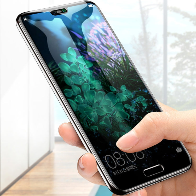 TOTUDESIGN 0.23mm Full Screen Anti-dust Tempered Glass Film for Huawei P20(Black/HD)