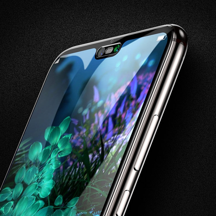TOTUDESIGN 0.23mm Full Screen Anti-dust Tempered Glass Film for Huawei P20(Black/HD)