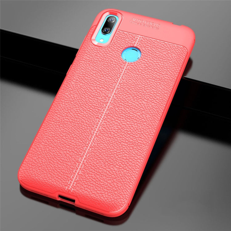 Litchi Texture TPU Shockproof Case for Huawei Y7 (2019)