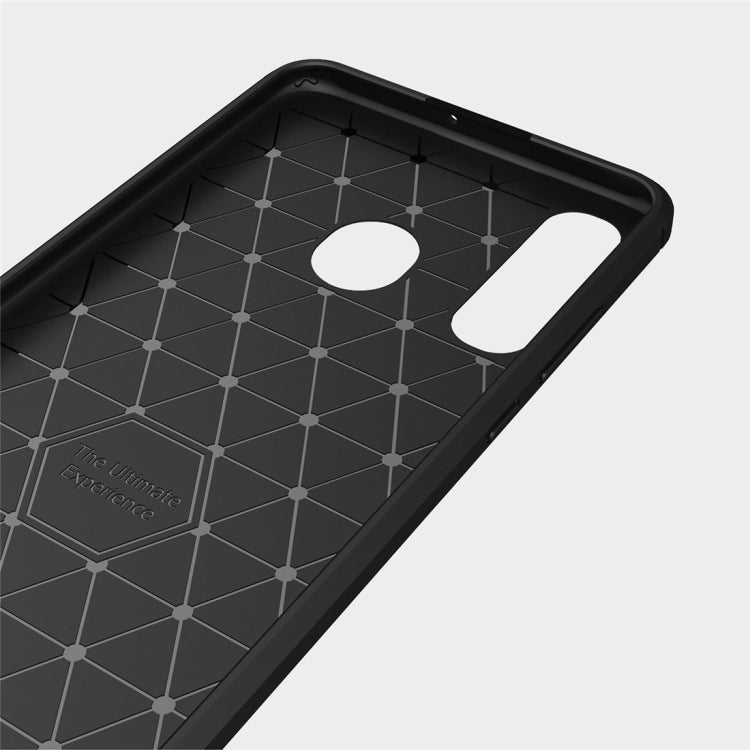 Brushed Texture Carbon Fiber TPU Case for Huawei P30 Lite