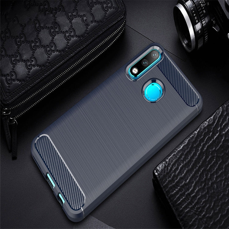 Brushed Texture Carbon Fiber TPU Case for Huawei P30 Lite