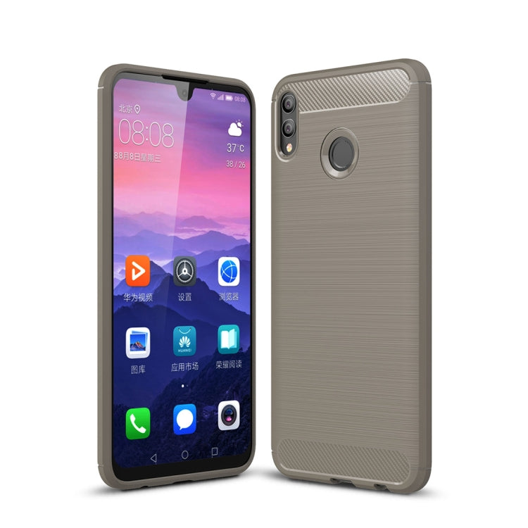Brushed Texture Carbon Fiber Shockproof TPU Case for Huawei Honor 8X Max