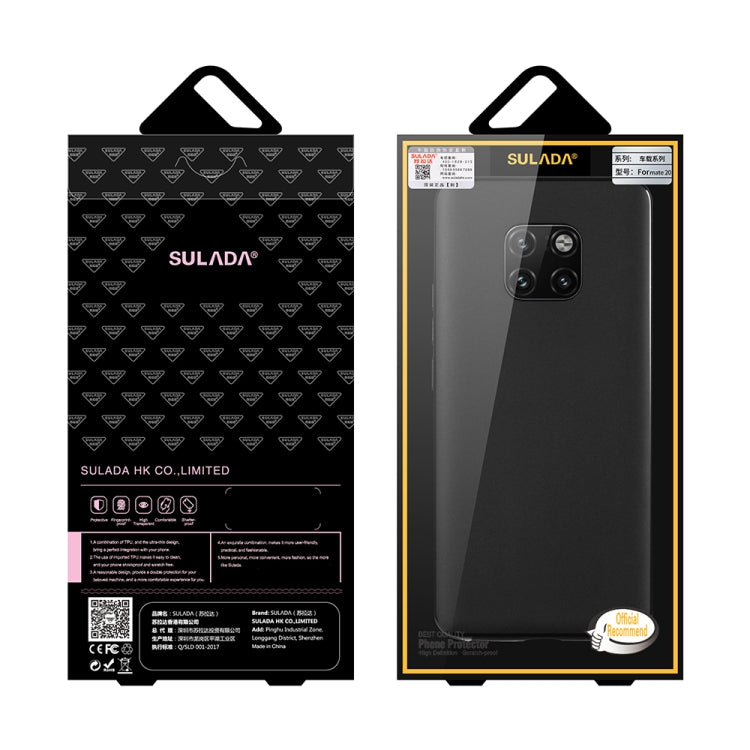 SULADA Car Series Magnetic Suction TPU Case for Huawei Mate 20(Red)