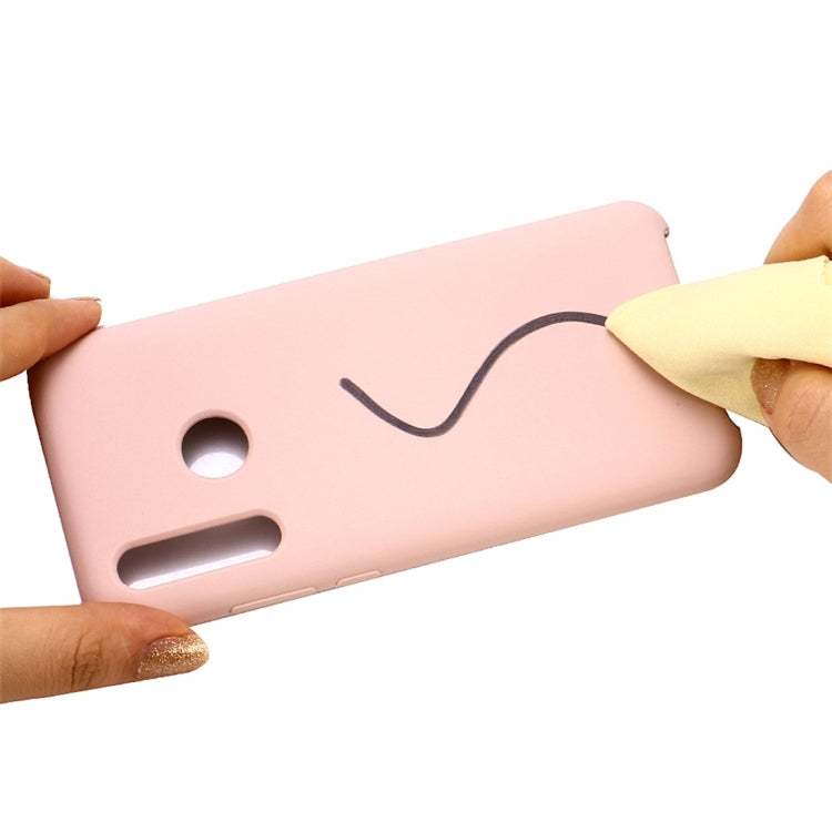 Solid Color Liquid Silicone Dropproof Protective Case for Huawei Honor 10i