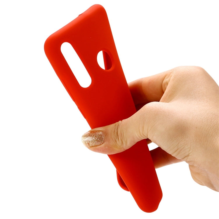 Solid Color Liquid Silicone Dropproof Protective Case for Huawei Honor 10i