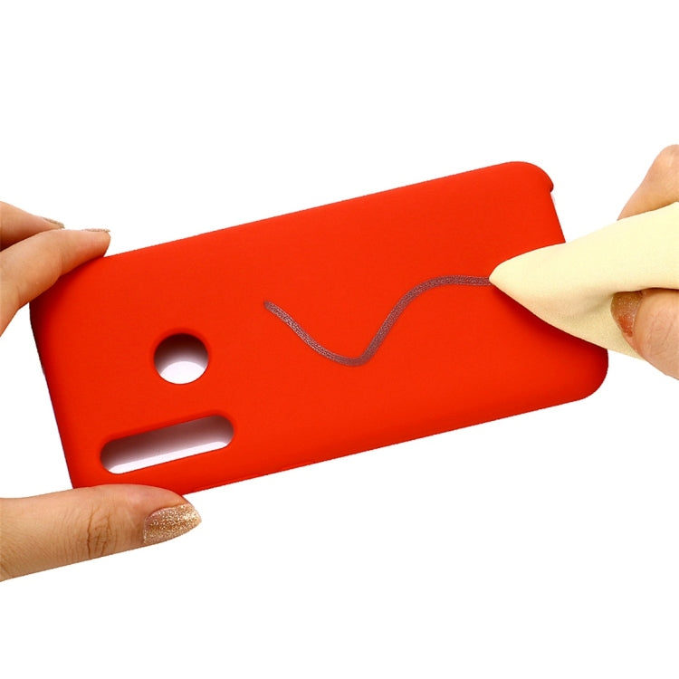 Solid Color Liquid Silicone Dropproof Protective Case for Huawei Honor 10i