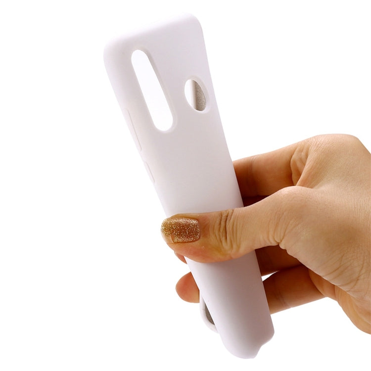 Solid Color Liquid Silicone Dropproof Protective Case for Huawei Honor 10i