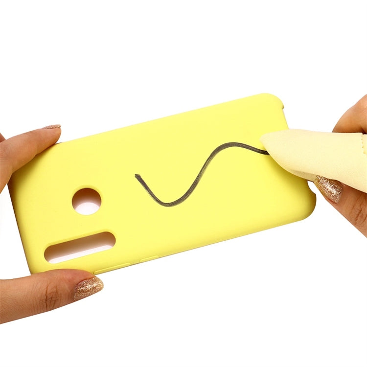 Solid Color Liquid Silicone Dropproof Protective Case for Huawei Honor 10i