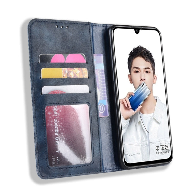 Magnetic Buckle Retro Texture Horizontal Flip Leather Case for Huawei Honor 10 Lite / P Smart (2019) / Nova Lite 3, with Holder & Card Slots & Wallet