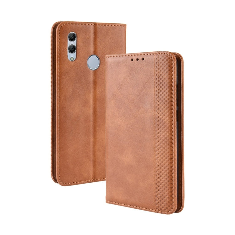 Magnetic Buckle Retro Texture Horizontal Flip Leather Case for Huawei Honor 10 Lite / P Smart (2019) / Nova Lite 3, with Holder & Card Slots & Wallet